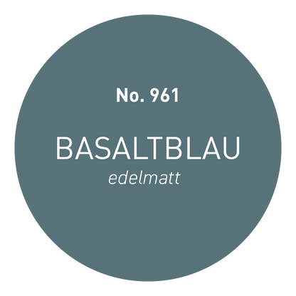 Peinture murale mate (5L) Bleu Basalte 961 Classe d'abrasion humide 1 Collection Strong+