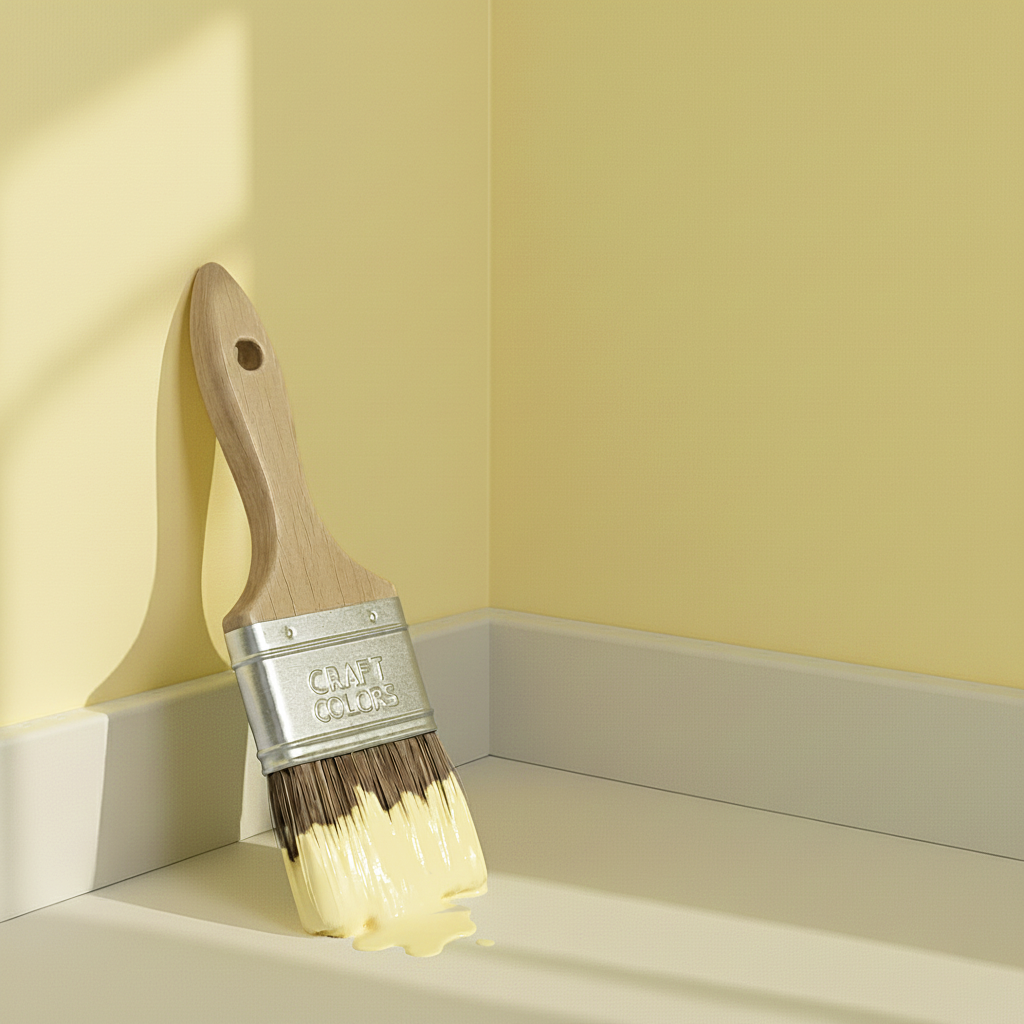 Couleur du mur : jaune citron pastel beurre, réf. VP901-340, Collection Design