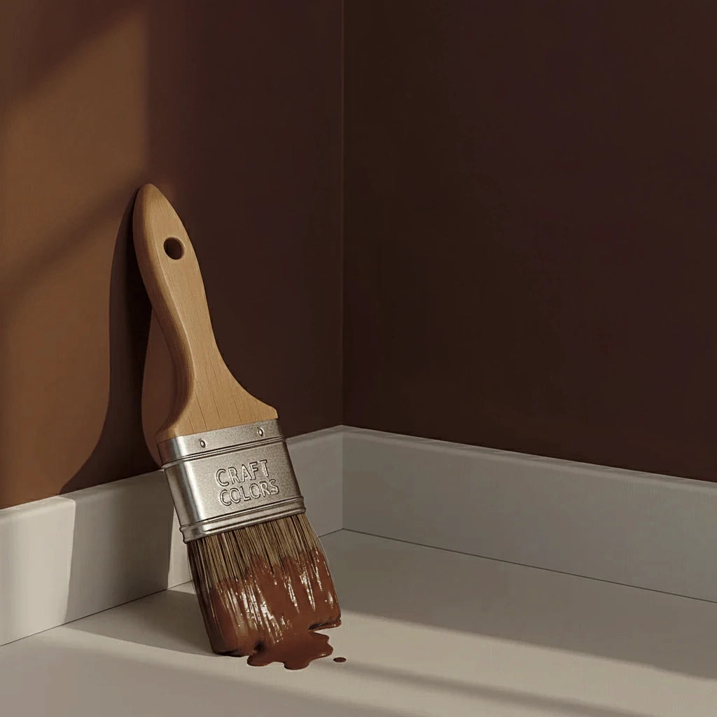 Peinture murale brun café n° 872 – Classe d'abrasion humide Strong+ 1 (5 L)