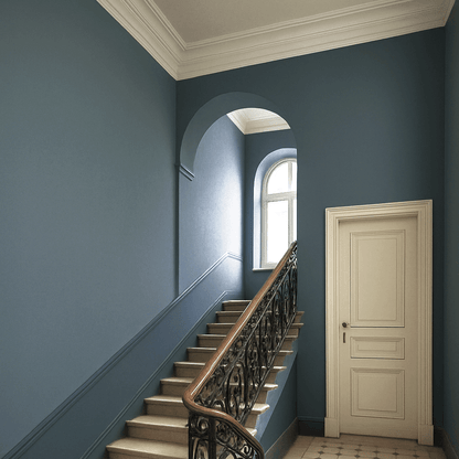 Peinture murale mate (5L) Bleu Basalte 961 Classe d'abrasion humide 1 Collection Strong+