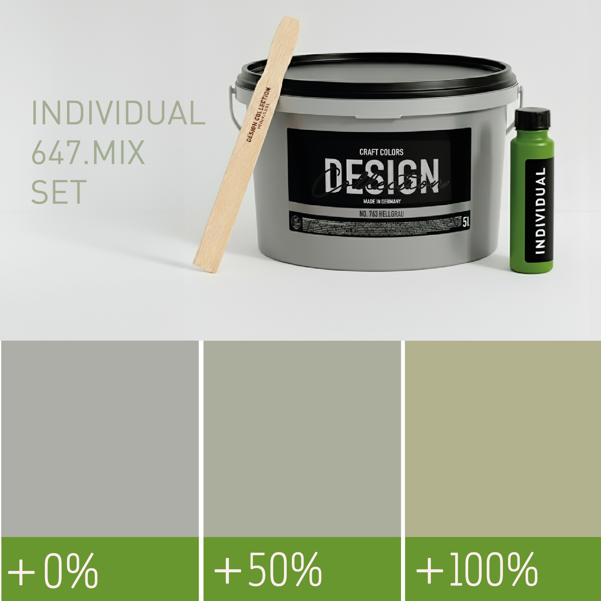 Peinture murale Vert clair pâle n° VP763-828 Collection Design