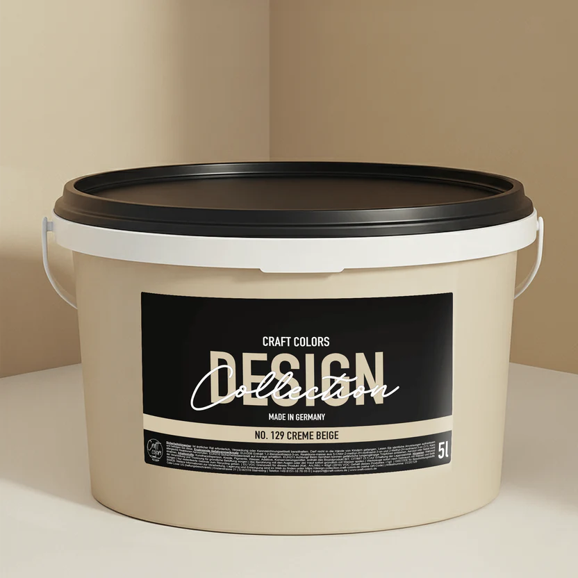 Peinture murale beige/crème n° 129 Collection Design (5 L) élégante mate