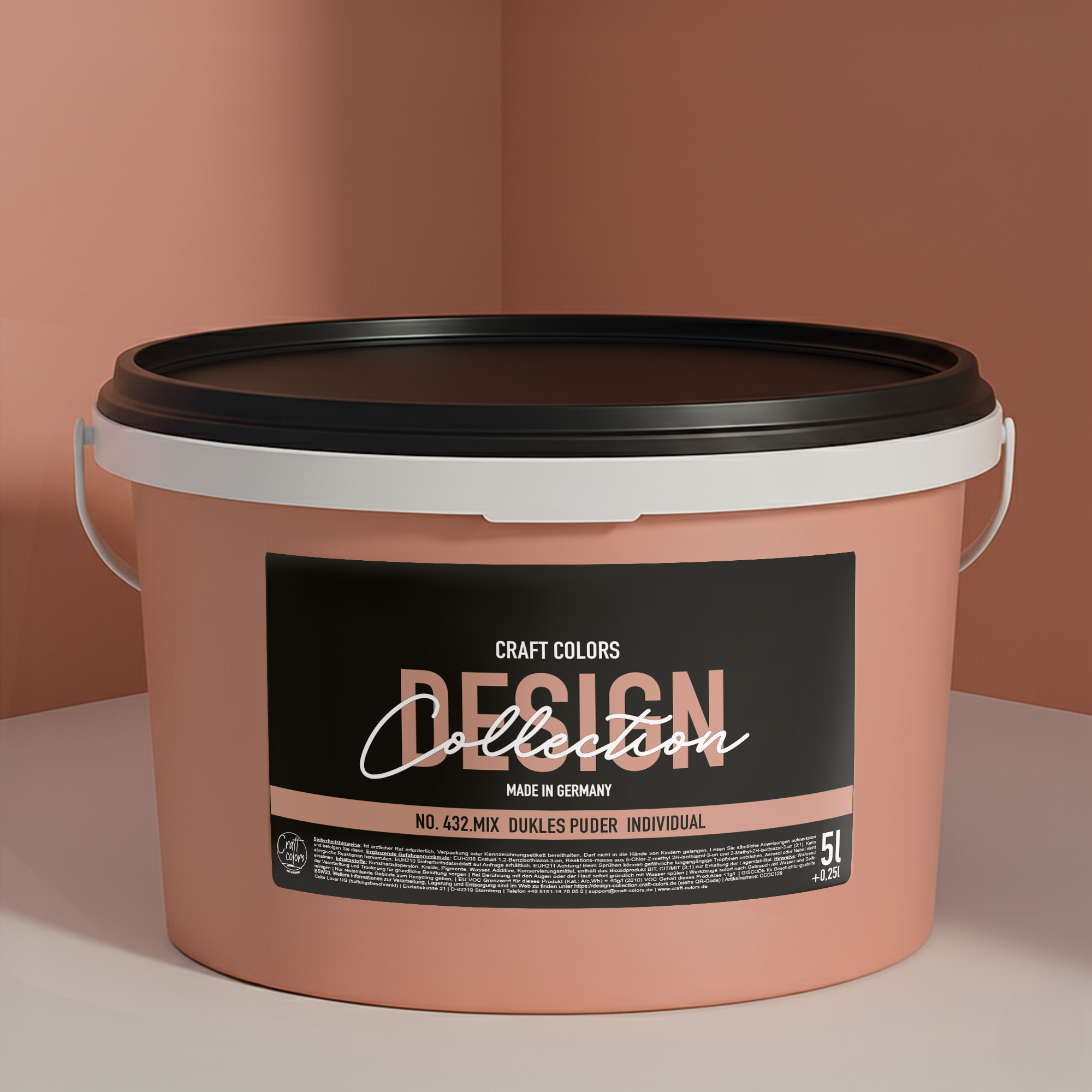 Peinture murale en poudre foncée n° 432.mix DC Individual