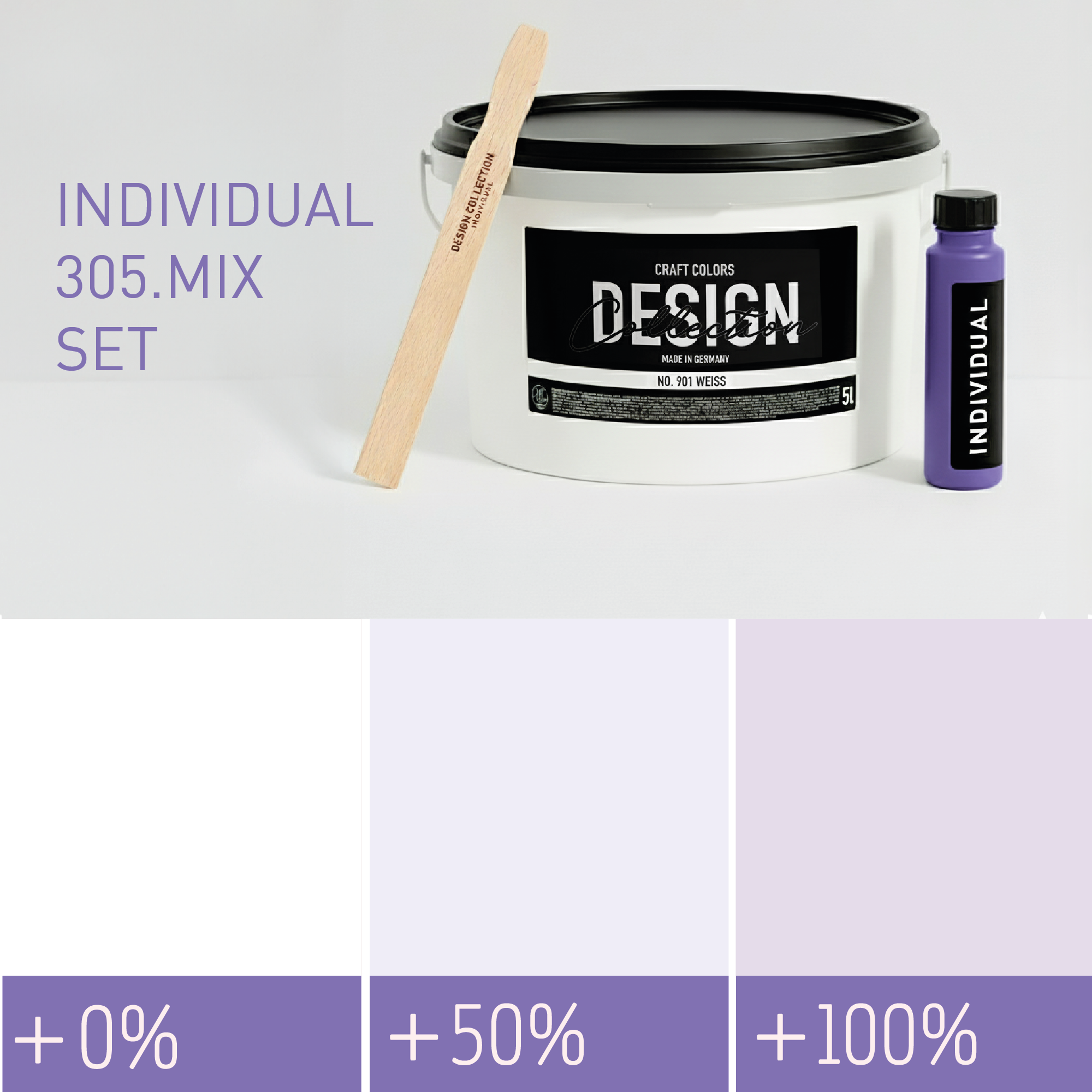 Peinture murale lilas clair n° 305.mix DC Individual