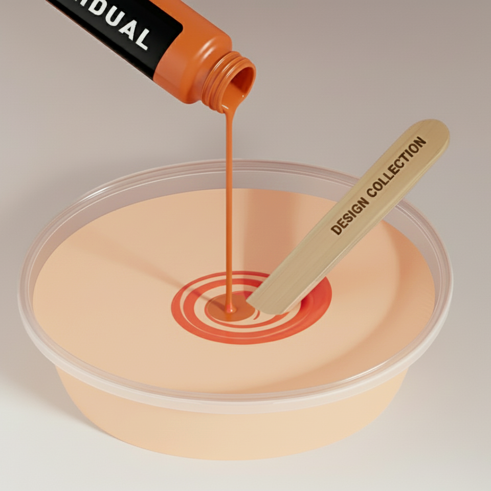 Peinture murale abricot clair n° 210.mix DC Individual