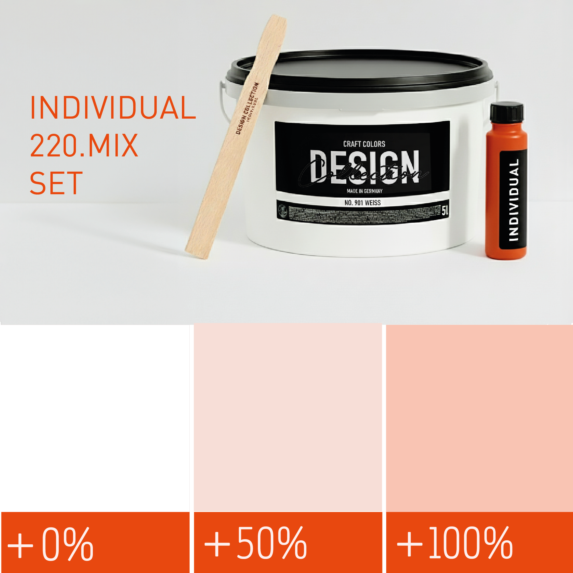 Peinture murale saumon clair n° 220.mix DC Individual