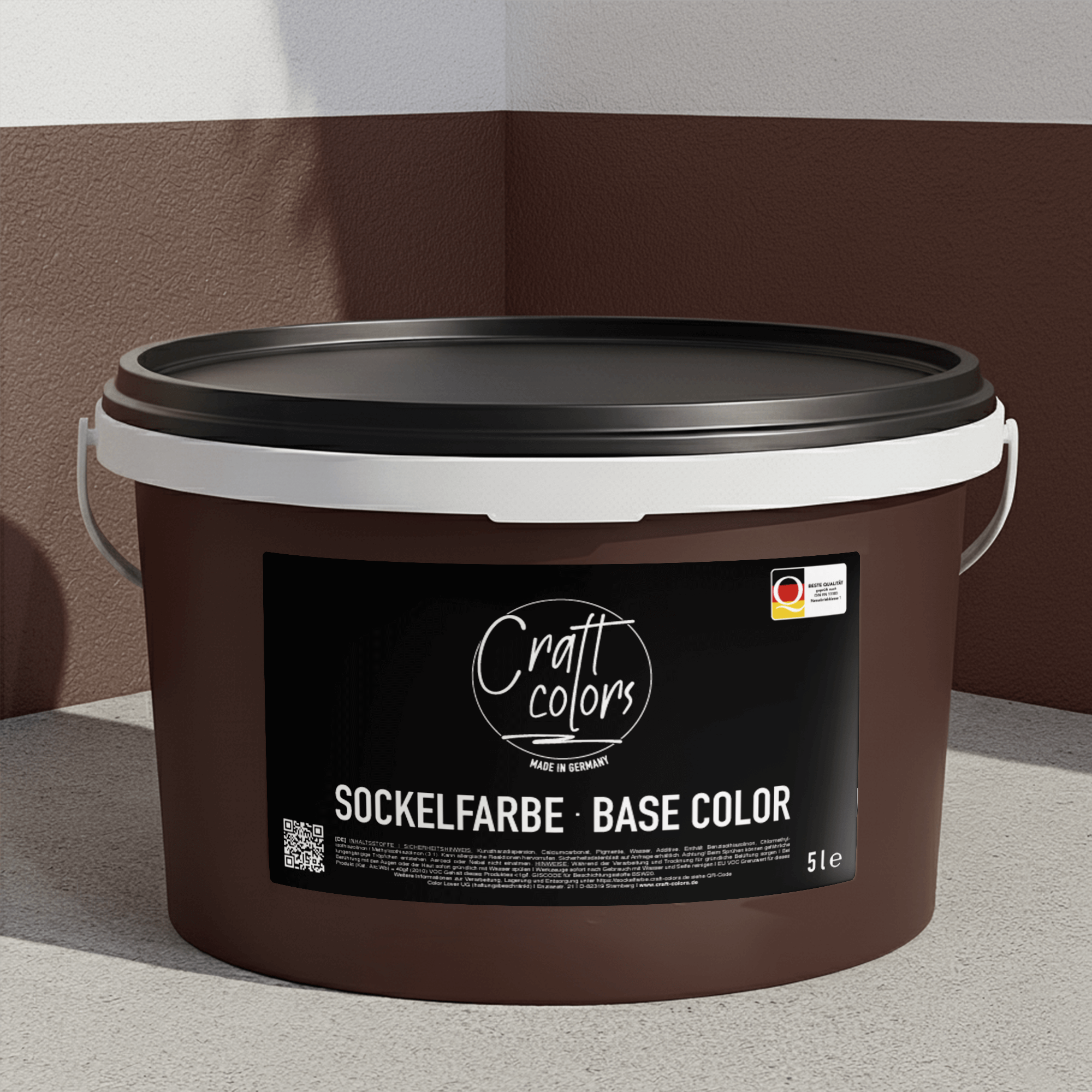 Peinture de base / peinture de façade 5L | Brun foncé 