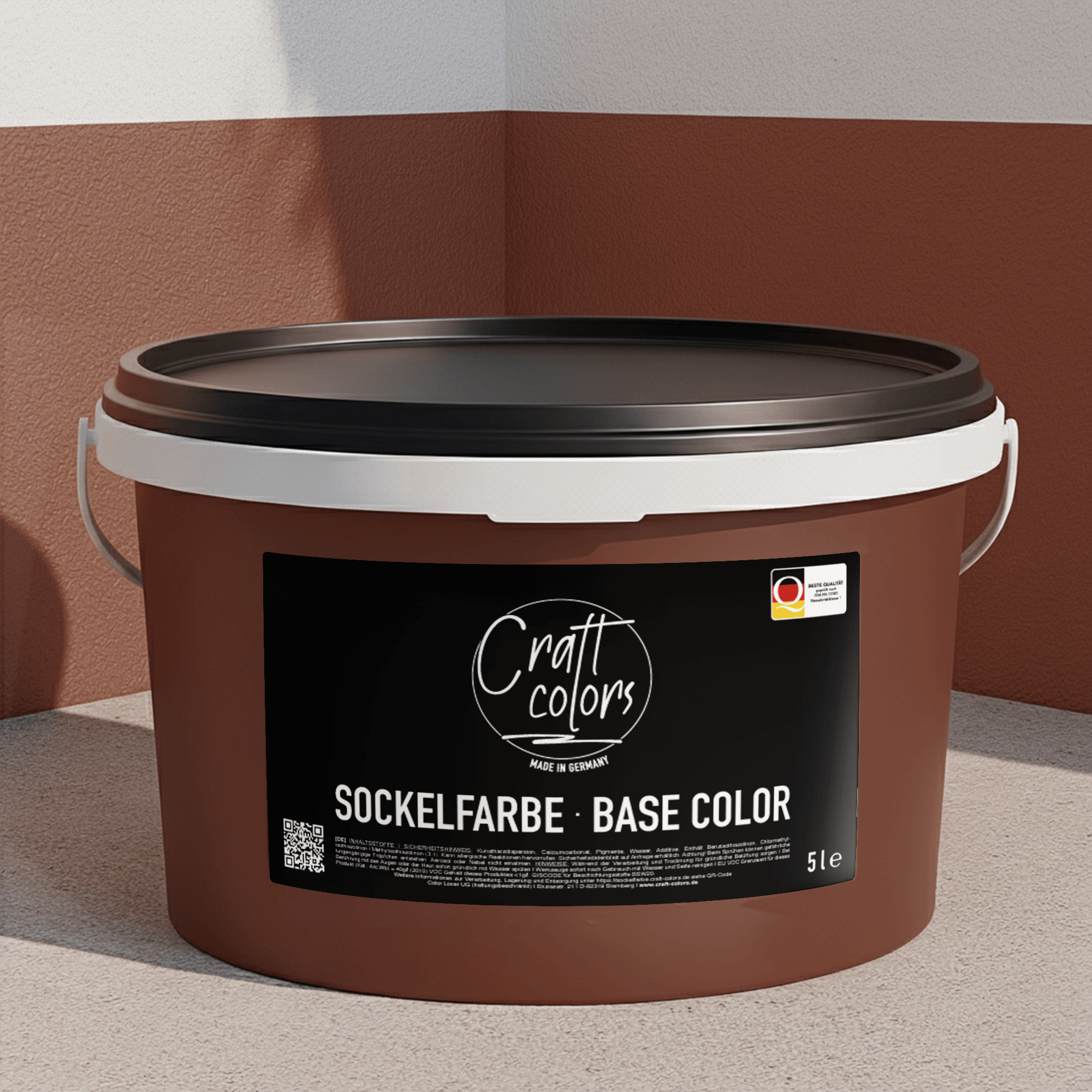 Peinture de base / peinture de façade 5L | Rouge grès