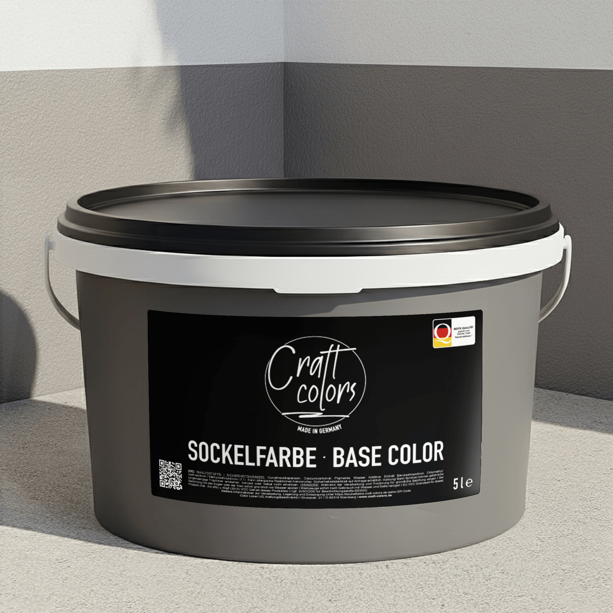 Peinture de base / peinture de façade 5L | Gris pierre 