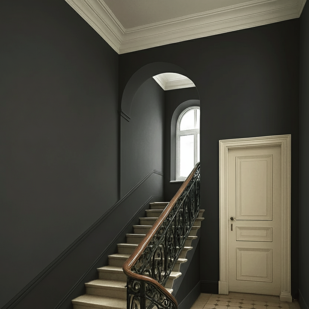 Peinture murale anthracite n° 963 Strong+ (5 L) Classe d'abrasion humide 1