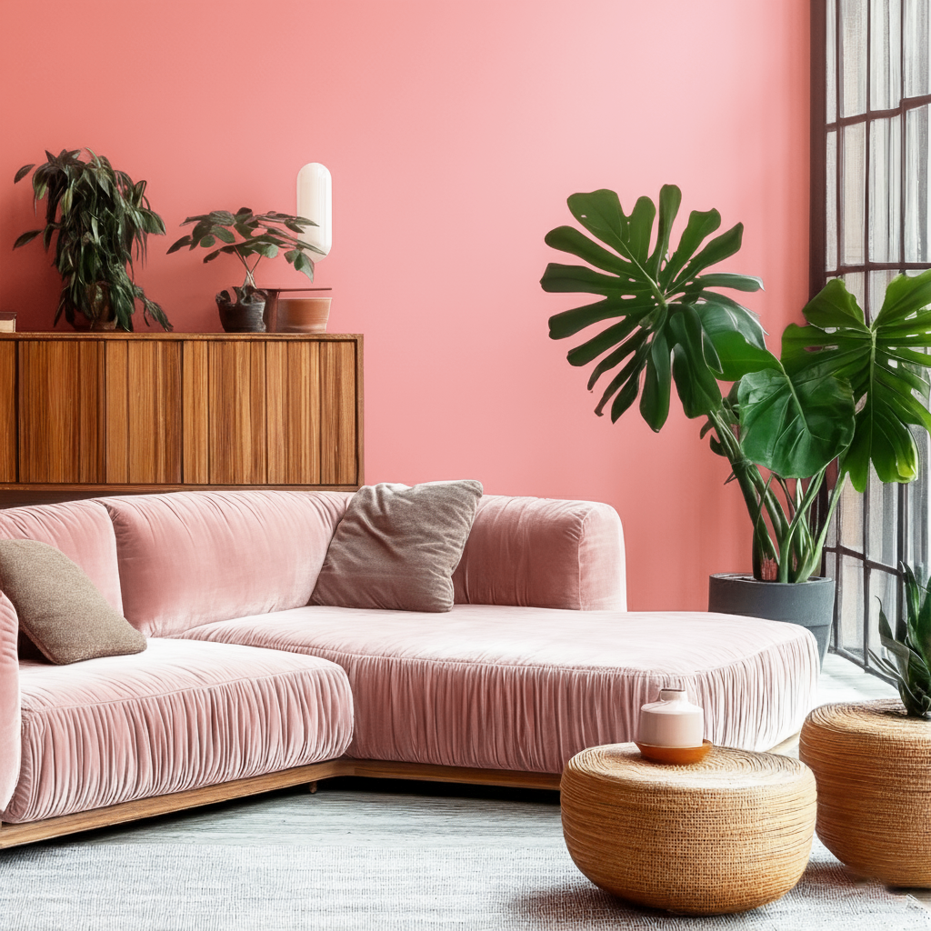 Peinture murale Rose Princesse n° 401 Collection Design (5 L) élégant mat